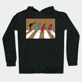 The Beetles - Minimalistic Paper Craft Digital Art Hoodie